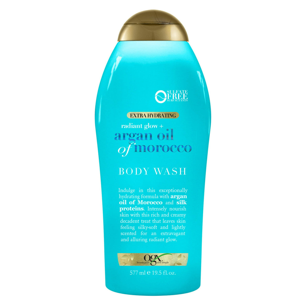 Ogx Radiant Glow Argan Oil Of Morocco Extra Hydrating Body Wash, 19.5 Oz